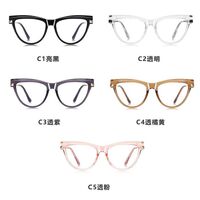 Plastic women's TR90 frame for glasses with UV and Blue Ray Cut protection More LS246