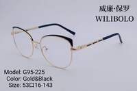 Metal ultrathin frames Wilibolo, with spring hinges G95-225