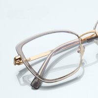 Оправа женская металлическая + пластик TR90, линзы-блюблокеры с защитой от ультрафиолета и синего света More FCS3152