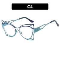 Metal glasses with blue light protection for women 8209-66042-PN