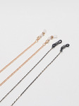 Glasses chain set of two-piece golden and black GM039