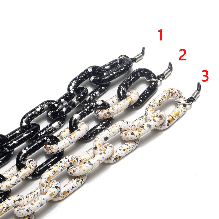 Акриловая нескользящая цепочка для очков, разные цвета GB079