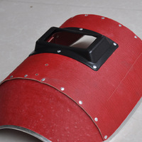 Protective welding cardboard mask with aluminum edging, 1.5 mm thickness