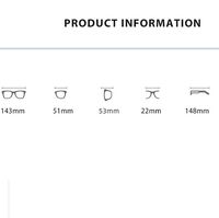 Очки пластиковые TR90 с защитой от синего света Blue Block FENQI F01178
