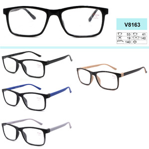 Corrective plastic frame eyeglasses with spring hinges VIZZINI V8163, from +1.00 to +4.00 (0.25 step)
