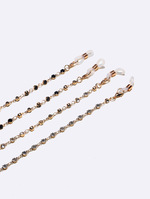 Set of three glasses chain with Santa Clauses, snowflakes and christmas trees GM091