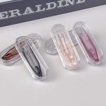 Plastic tweezers with individual pencil-box packaging, size 5.8 cm JM552透明夹套装