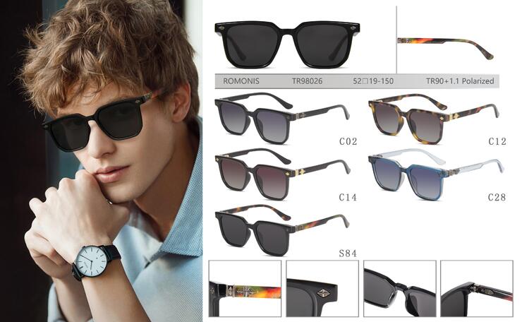 Polarized TR90 sunglasses Romonis TR98026-R