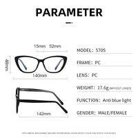 Plastic frame with anti-blue light protection lenses, with spring hinges Elit 5705-EL