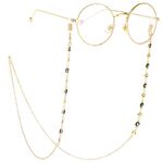 Metal non-slip chain, with eye and flower, for glasses and masks GL262