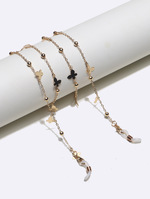 Set of two glasses chain with pearls GL1345