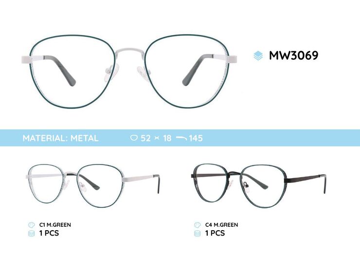 Metal frames for glasses MW3069