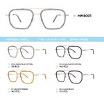 Metal men's frame for glasses MM8001