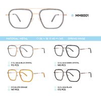 Metal men's frame for glasses MM8001