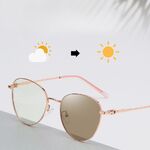 Очки металлические фотохромные с защитой от синего света 9650-2-GT