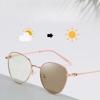 Очки металлические фотохромные с защитой от синего света 9650-2-GT