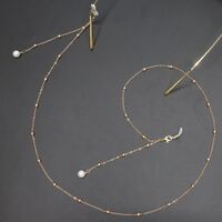 Metal non-slip chain, with pearls, for glasses and masks GL289-2