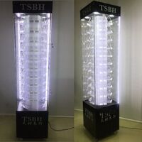 Acrylic floor rotating display stand for glasses, frames, cases and accessories 18011, size 176 * 38 cm