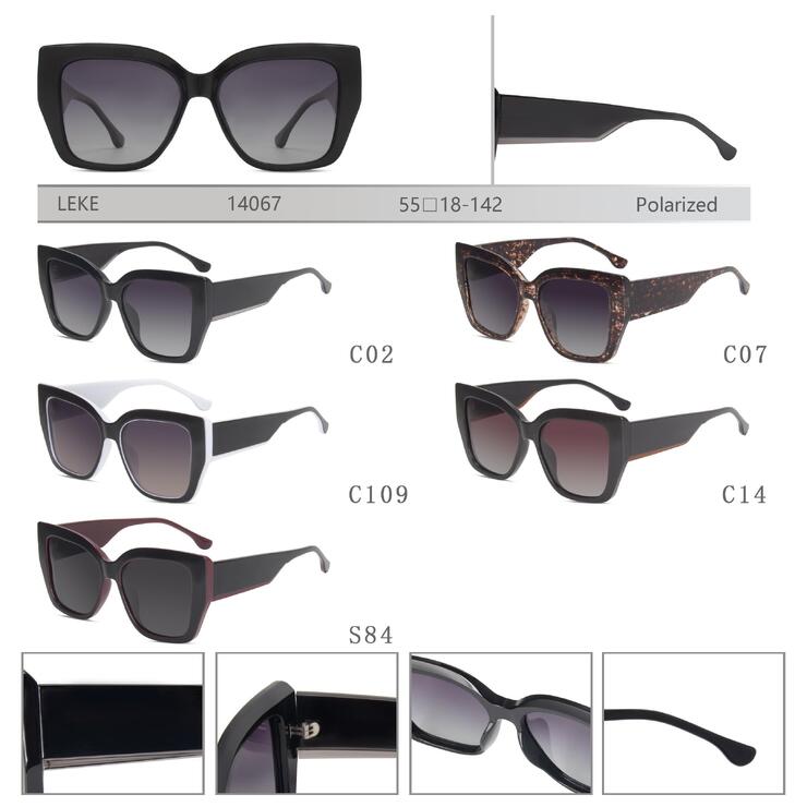 Polarized plastic sunglasses for women Leke LK14067