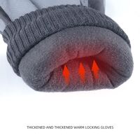 Перчатки ветрозащитные морозостойкие водонепроницаемые для лыжного спорта, альпинизма, мотоспорта D-ST-23706