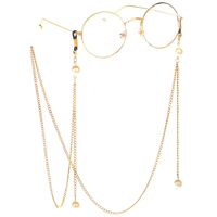 Metal non-slip chain, with pendant pearl, for glasses and masks GL074