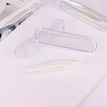 Plastic tweezers with individual pencil-box packaging Extra-large-tweezers-box Tweezers length 11 cm