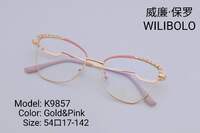 Metal ultrathin frames Wilibolo, with rhinstouns K9857
