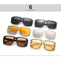 Пластиковые солнцезащитные очки с квадратными линзами в стиле ретро Elit 86619-EL