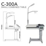 Ophthalmologist workstation, combined table C-300A, tabletop 900*500 mm