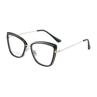Combined frame (metal + TR90) or glasses with blue light protection, with spring hinges FA87146