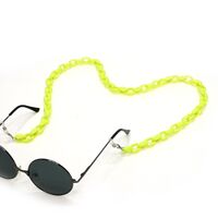 Acrylic non-slip matte chain, concave shape, for glasses and masks GB033