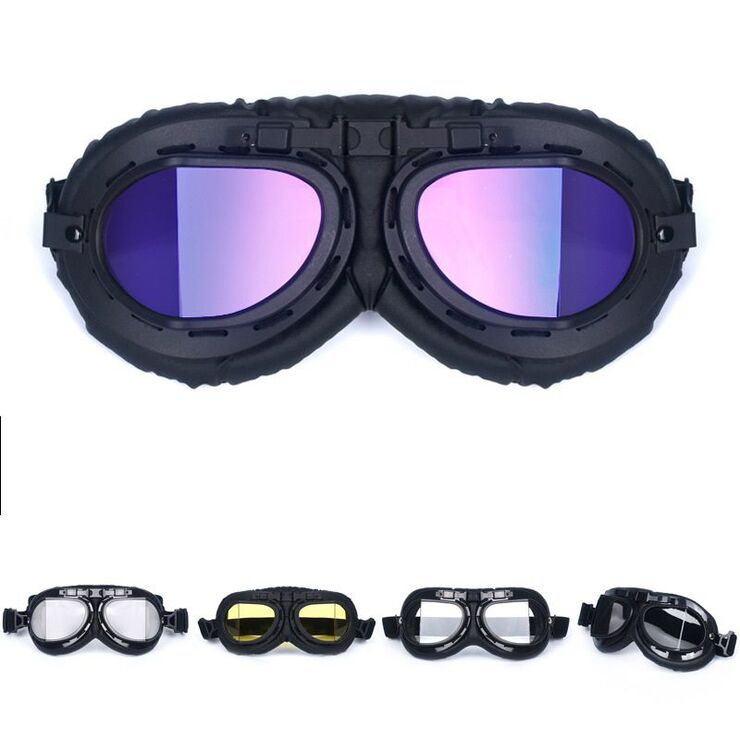 Safety shockproof sports goggles 风镜-哈雷全黑框