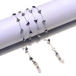 Stainless steel glasses chain with triangles GS050