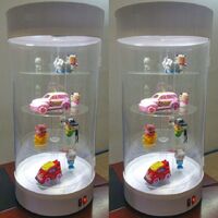 Acrylic desktop rotating display stand for glasses, frames, cases and accessories 7204, size 70 * 30 cm