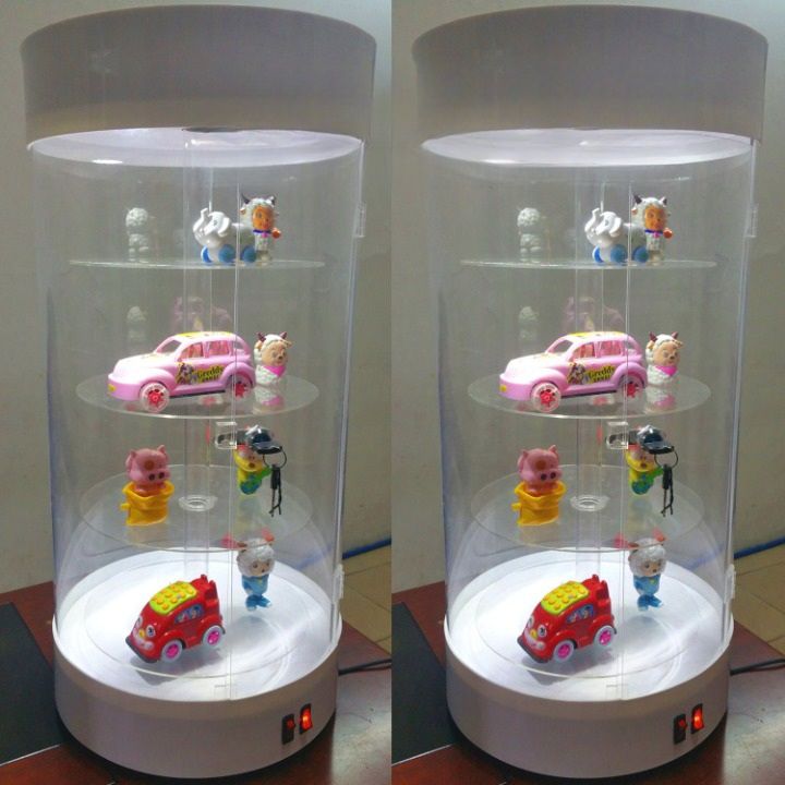 Acrylic desktop rotating display stand for glasses, frames, cases and accessories 7204, size 70 * 30 cm