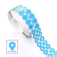 Липкий сегмент (липучки, слиперы, противоскользящие накладки для блокировки) для линз, голубой цвет, материал IEPX, 1000 штук