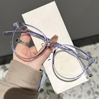 Plastic glasses with blue light protection for women 28011-PN