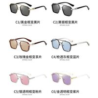 Polarized plastic photochromic glasses with blue light and UV protection 9720-2-GT