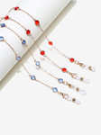 Glasses chain set of two-piece red and blue GM029