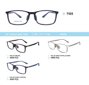 TR90 plastic eyeglasses frame with air cushion pads/tips for kids 7103TR