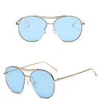 Солнцезащитные металлические модные очки KY996