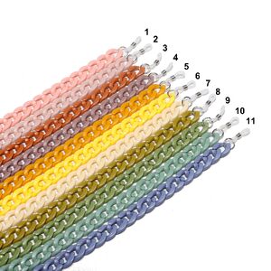 Толстая акриловая цепочка для очков, разные цвета GB089