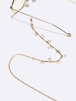 Silver acrylic glasses chain GB118