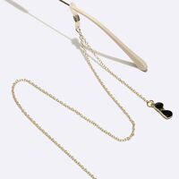 Gold-colored metal non-slip chain, with glasses, for glasses and masks GL1692