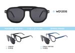 Acetate plastic frames with a sun protection clip-on WD1253S