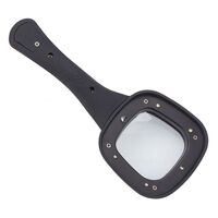 Лупа с универсальной подсветкой, увеличительное стекло с ручкой 600558-XX, размер: 52x52 мм, увеличение: 6X