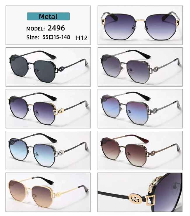 Солнцезащитные поляризационные металлические H12 очки Matrix MT2496