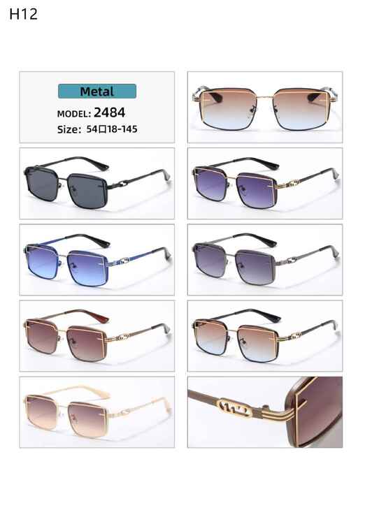 Polarized metal sunglasses H12 Matrix MT2484