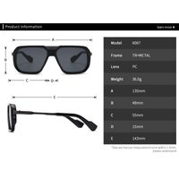Plastic + metal retro sunglasses for men Elit 6067-EL