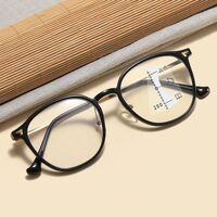 Plastic TR90 glasses for reading, multifocus, with Blue ray cut protection, diopters from +1.00 to +4.00, RMC=62-64, KY1183-3多焦点
